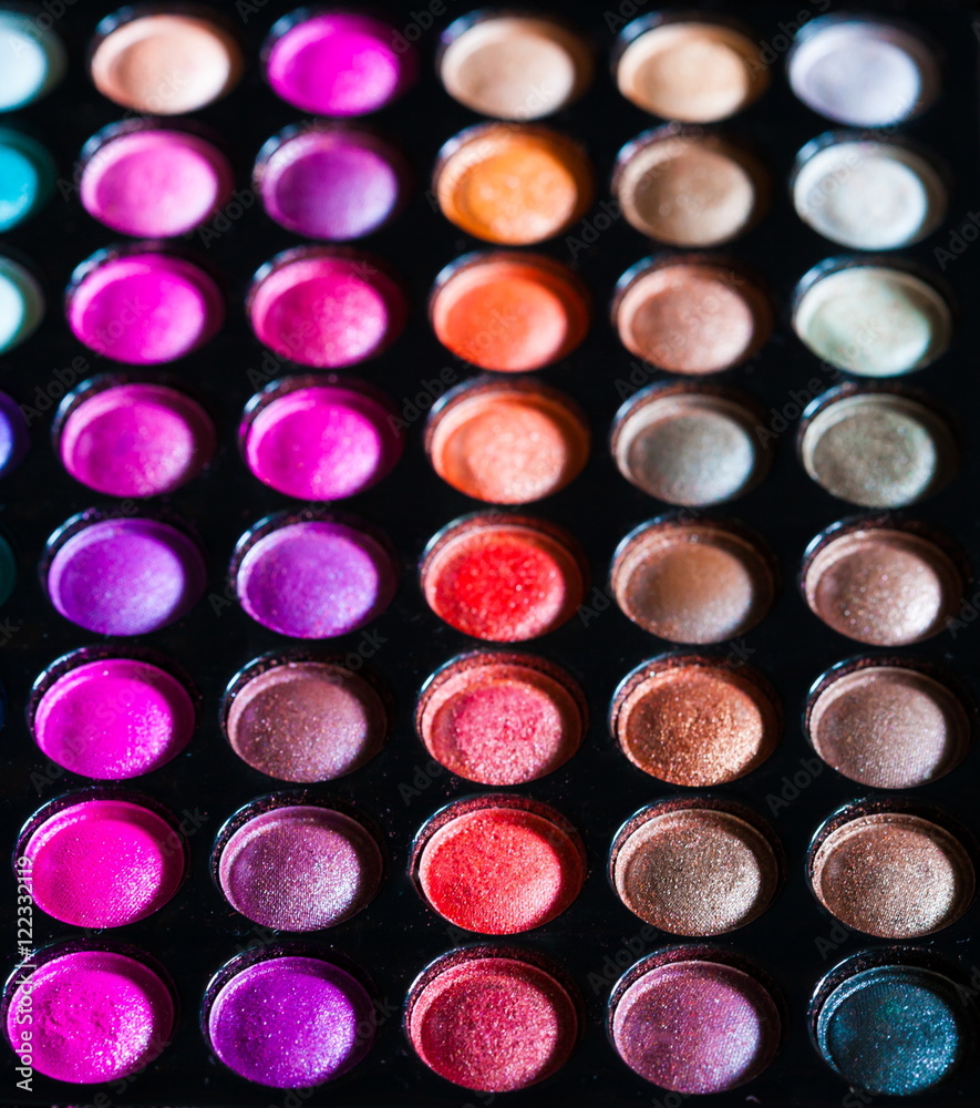 Cosmetics. eye shadow multicolour, palette