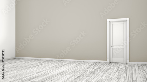 grey wall and door background