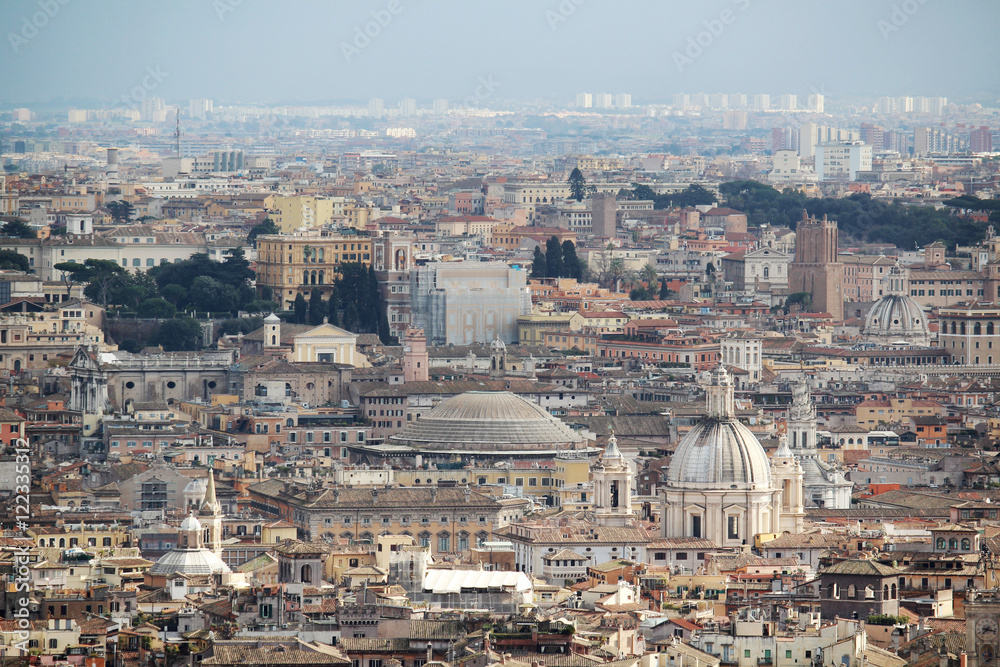 View from Gianicolo hill, Rome, Italy