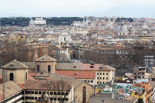 View from Gianicolo hill, Rome, Italy