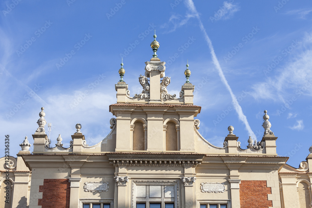 Fototapeta premium Details of Cloth Hall ( Sukiennice), Main Market Square, Krakow,Poland