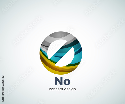 Free Download Vector no concept, prohibition logo template - GFXLoad