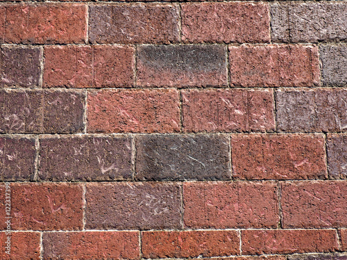 closeup of brick wall
