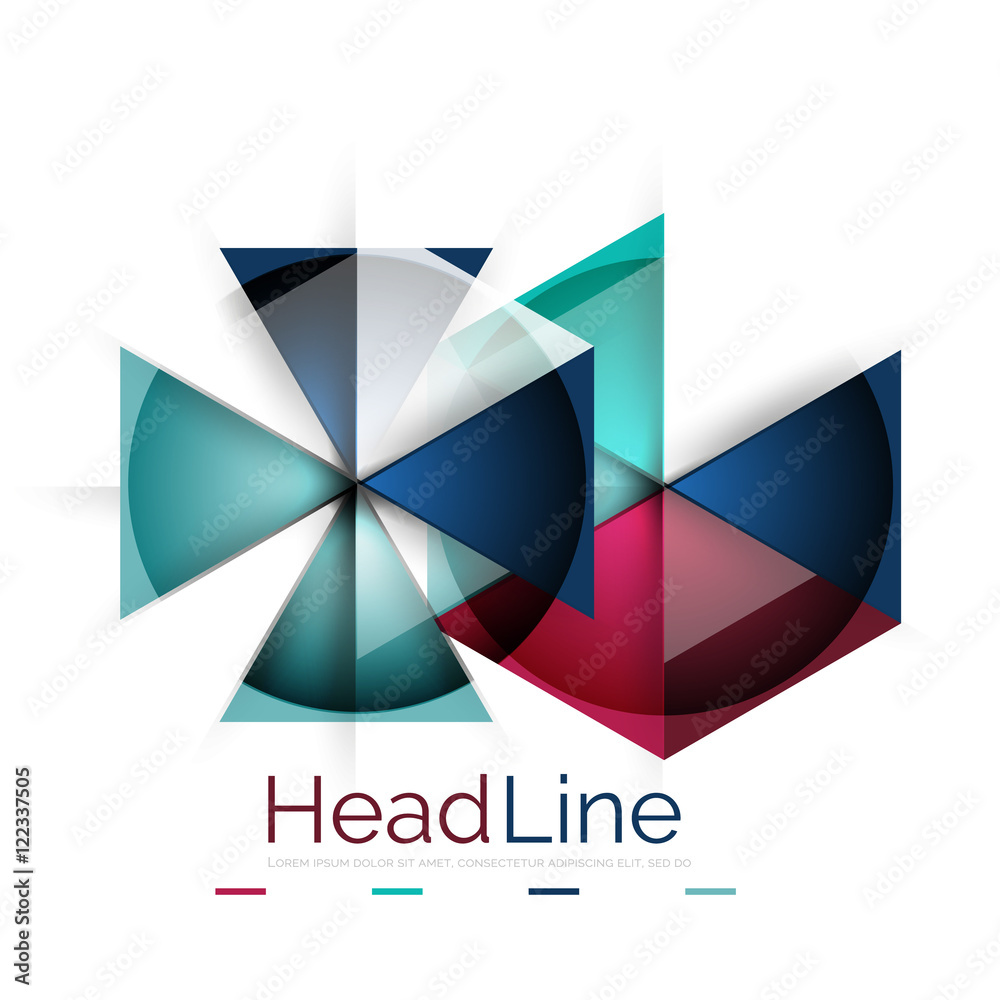 Vector 3d geometric abstract background Vector 3d geometric abstract background