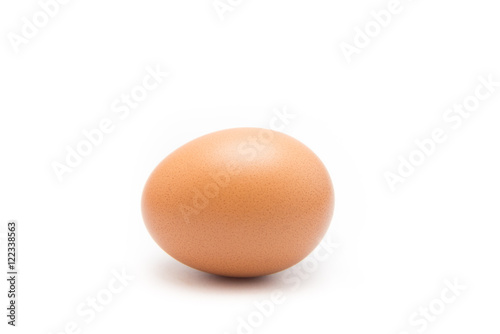 An egg isolated from white background.