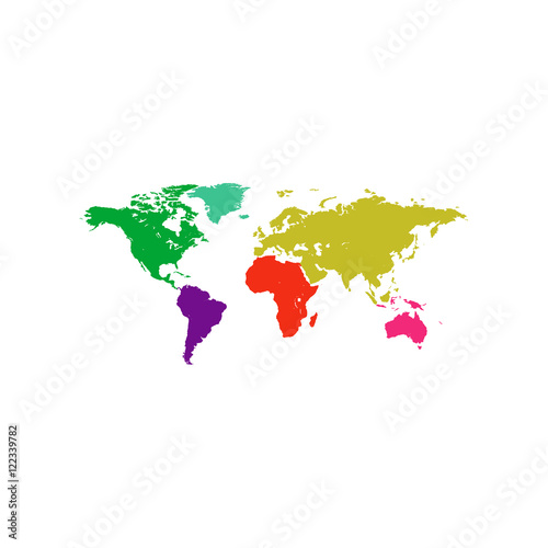 World map Icon Vector