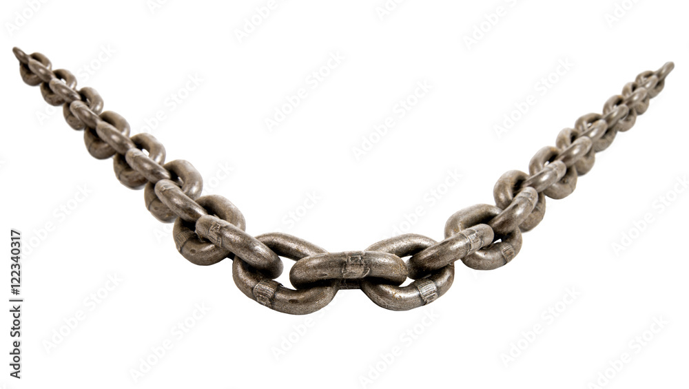 Obraz premium steel-wire chain, isolated
