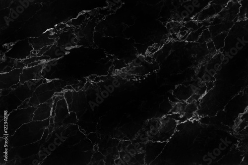 Black marble natural pattern for background, abstract natural ma © prapann