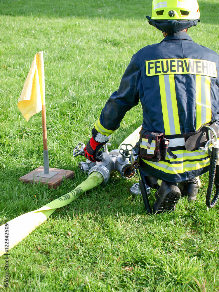 Fototapeta premium Feuerwehrmann