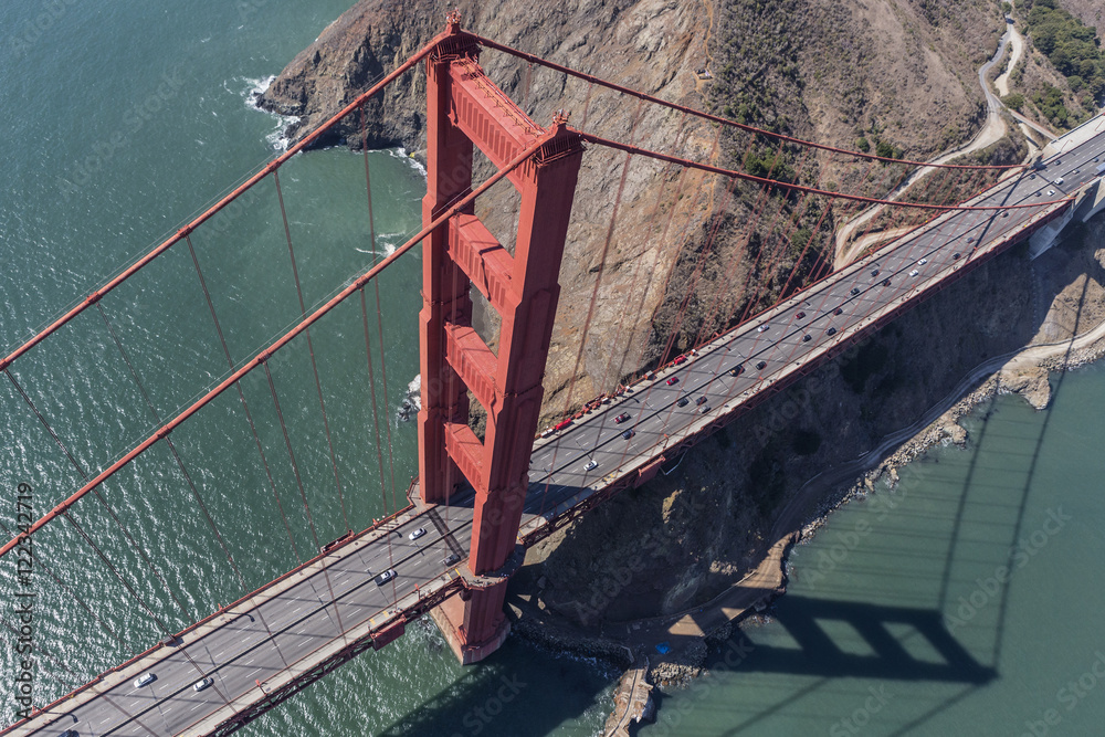Golden Gate Bridge San Francisco Bay Aerial