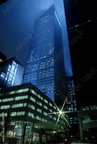Citicorp building at night