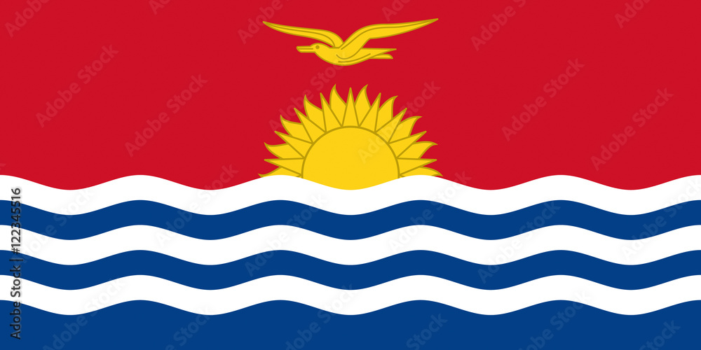 Illustration of the flag of Kiribati Illustration of the flag of Kiribati