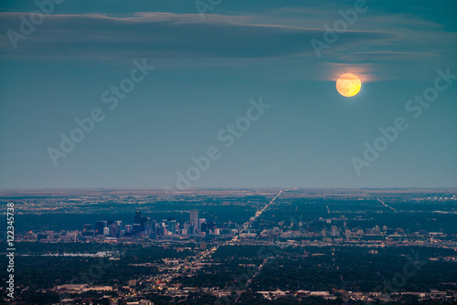 Moon over Denver