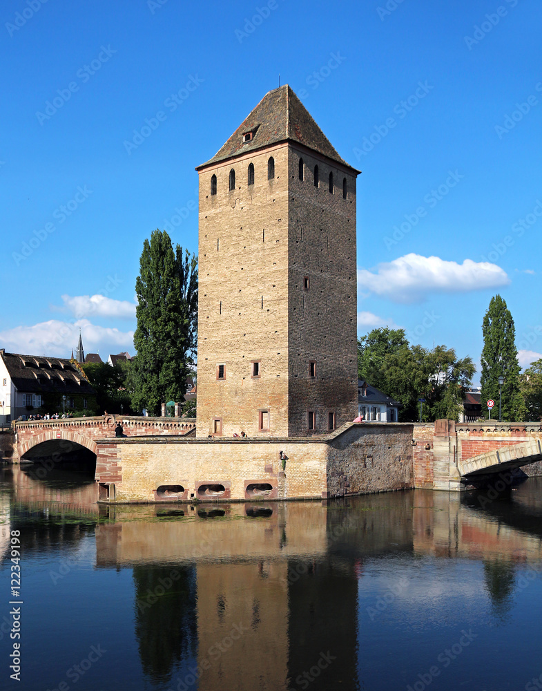 Old bridge with tower - Strasbourg - France