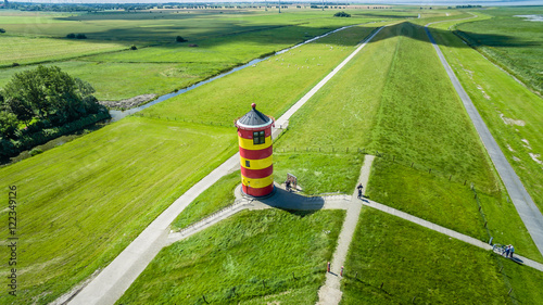 Bild auf Leinwand Leuchturm Pilsum
