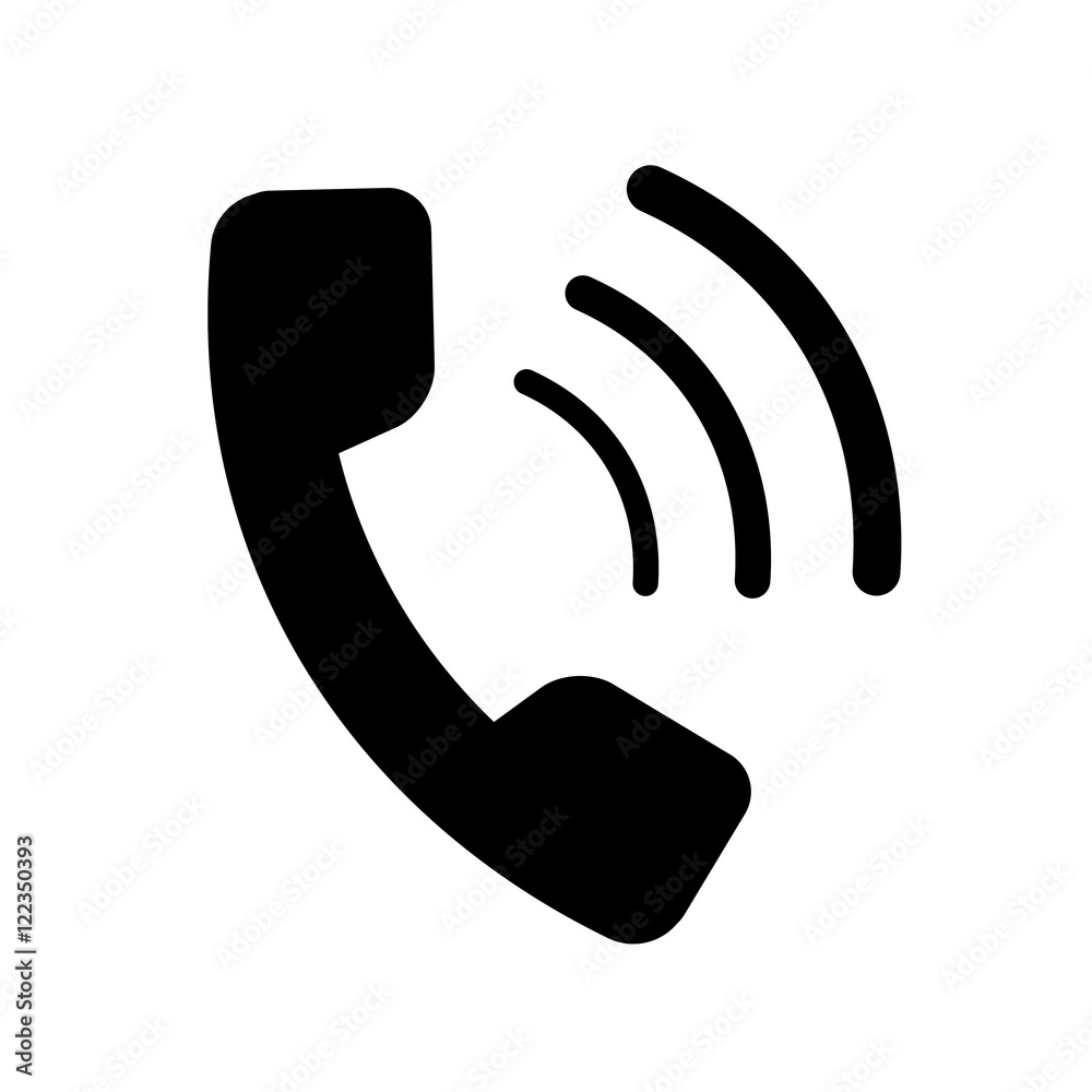ICÔNE TÉLÉPHONE MONOCHROME