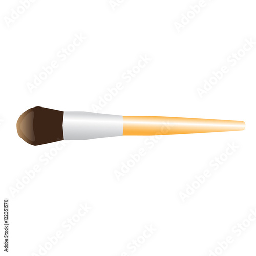make-up brush vector illustration