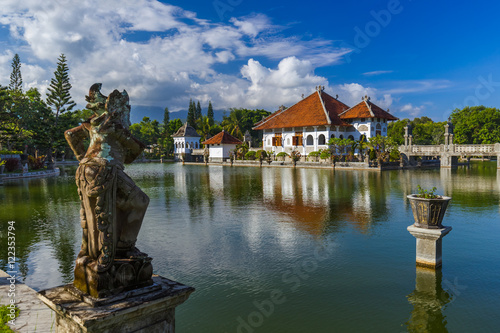Water Palace Taman Ujung in Bali Island Indonesia photo