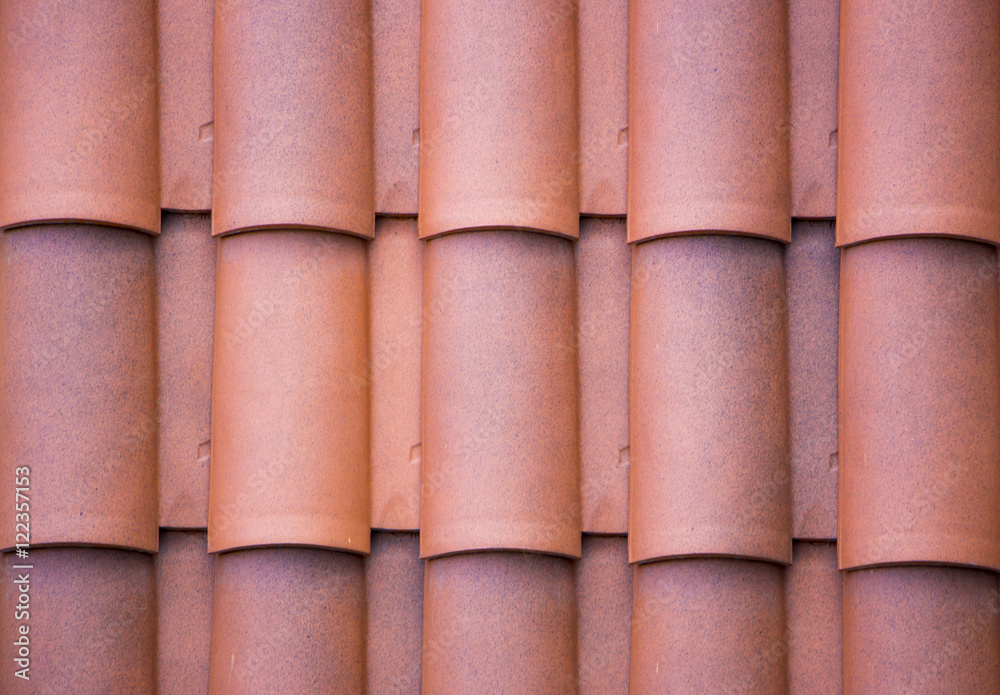 Metal tile roof useful for background or pattern Metal tile roof useful for background or pattern