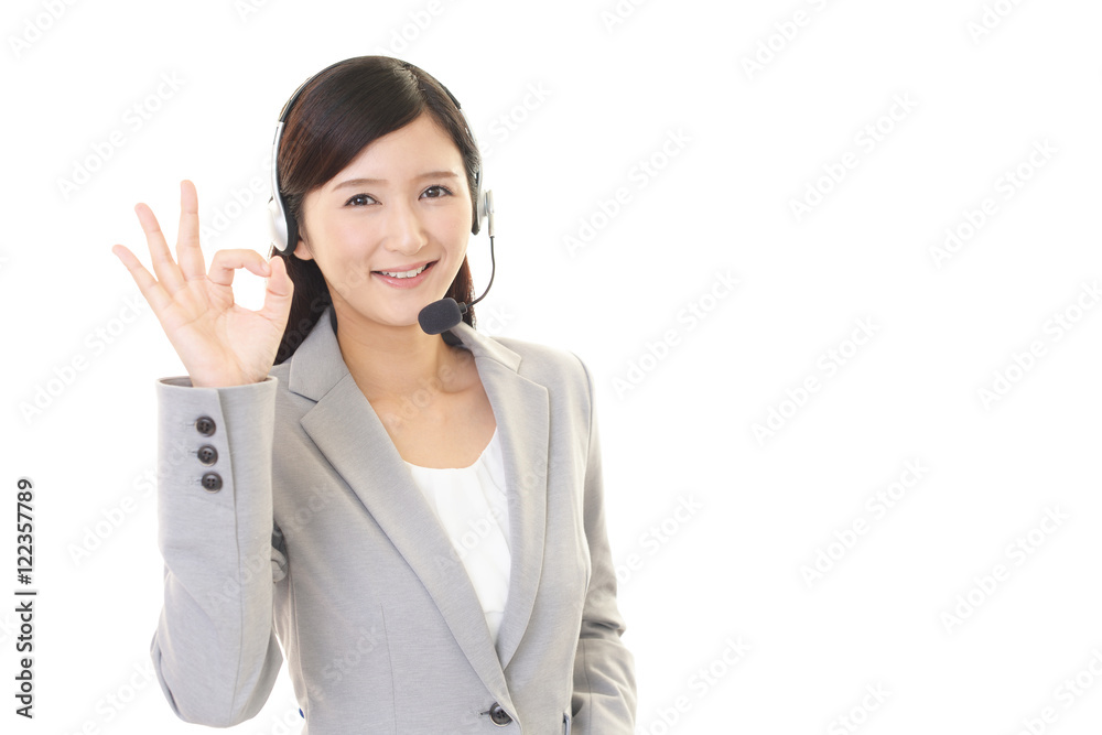 笑顔のオペレーター 笑顔のオペレーター