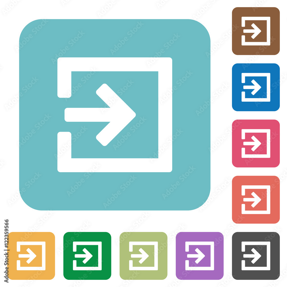 Flat import icons Flat import icons