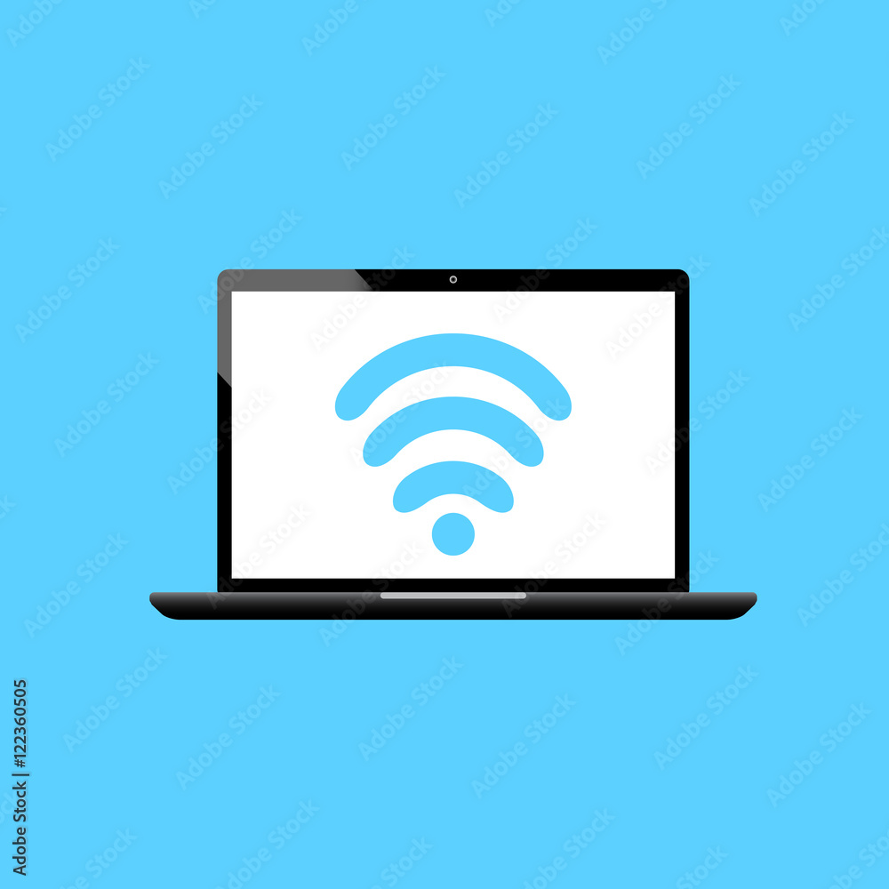 laptop wifi connect icon laptop wifi connect icon