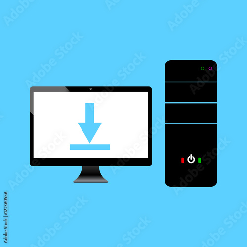 computer download icon