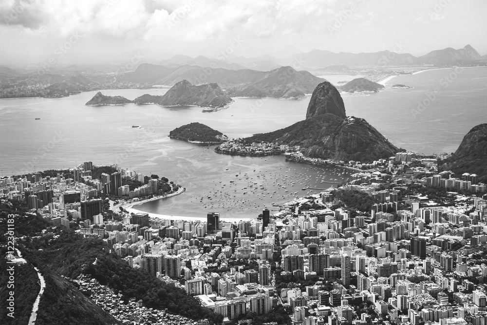 Rio de Janeiro in black and white Fotografia, Obraz na Posters.sk