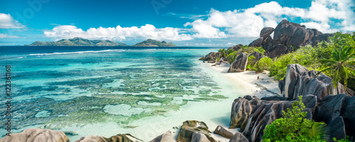 Fotografie, Obraz The most beautiful beach of Seychelles - Anse Source D'Argent