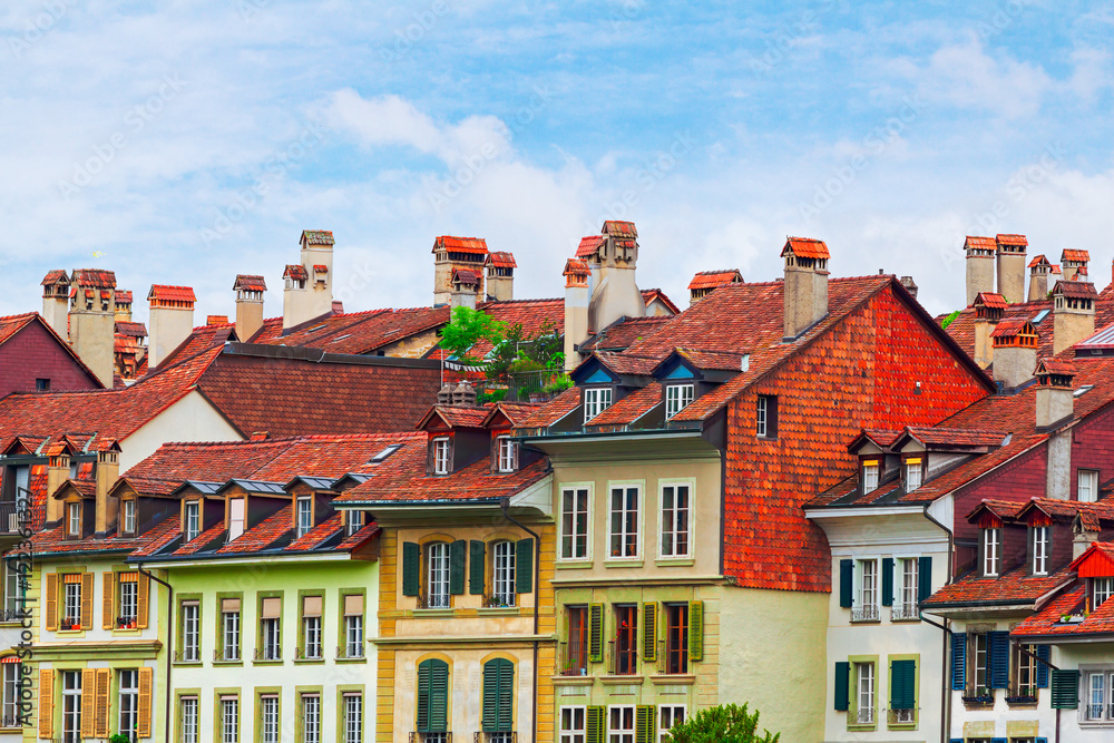 Traditional architecture of Swiss city of Bern