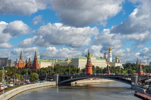 View of Moscow Kremlin and the riverside
