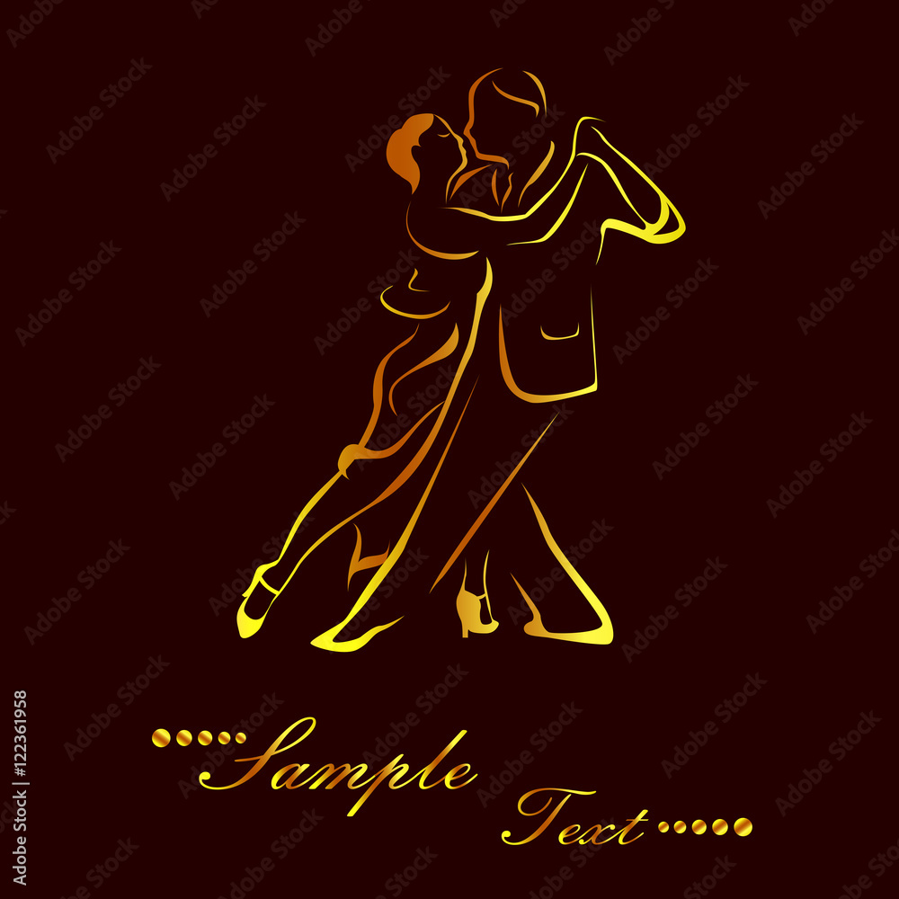 Obraz premium the tango gold