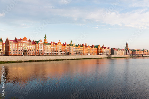 Embankment Bruges in Yoshkar-Ola. Russia, Republic of Mari El