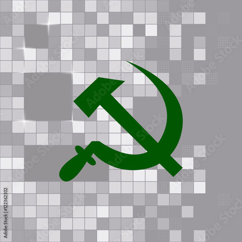 Hammer and sickle vector illustration