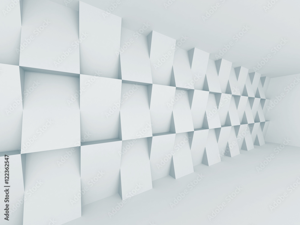 Fototapeta premium Abstract Futuristic Empty Room Interior Architecture Background