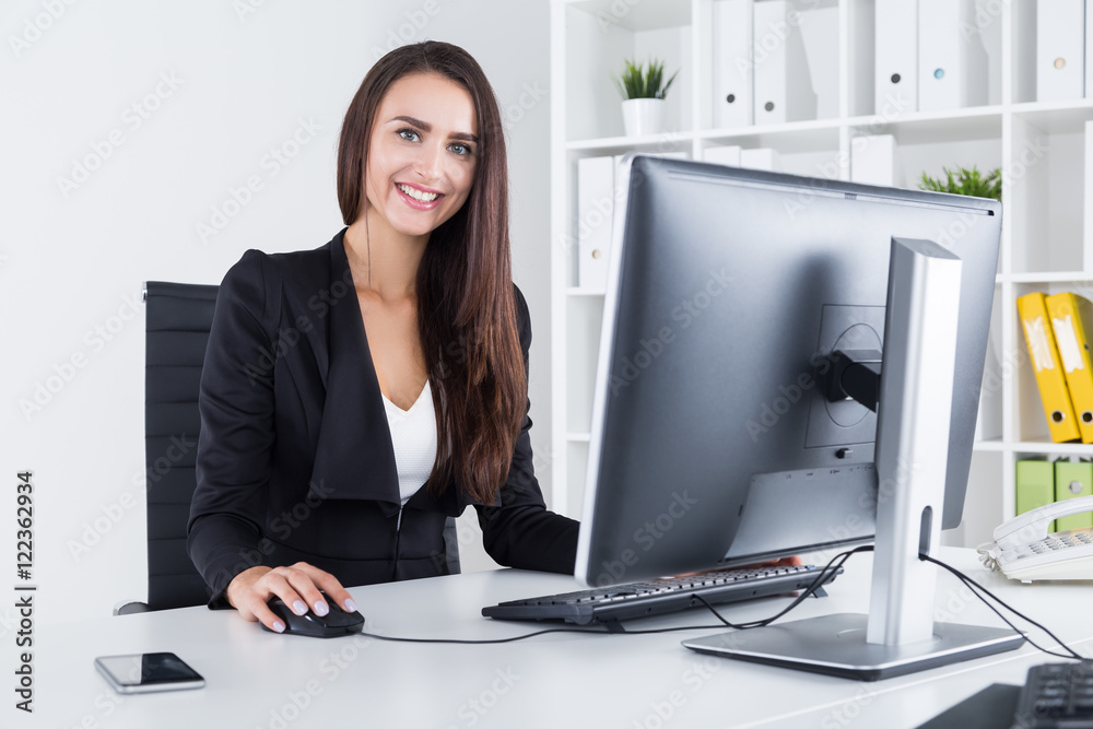 Portrait of successful business lady Portrait of successful business lady