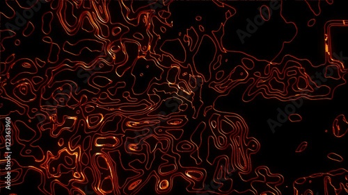 Wallpaper Mural Sequence of abstract line art animating quickly over black. Torontodigital.ca