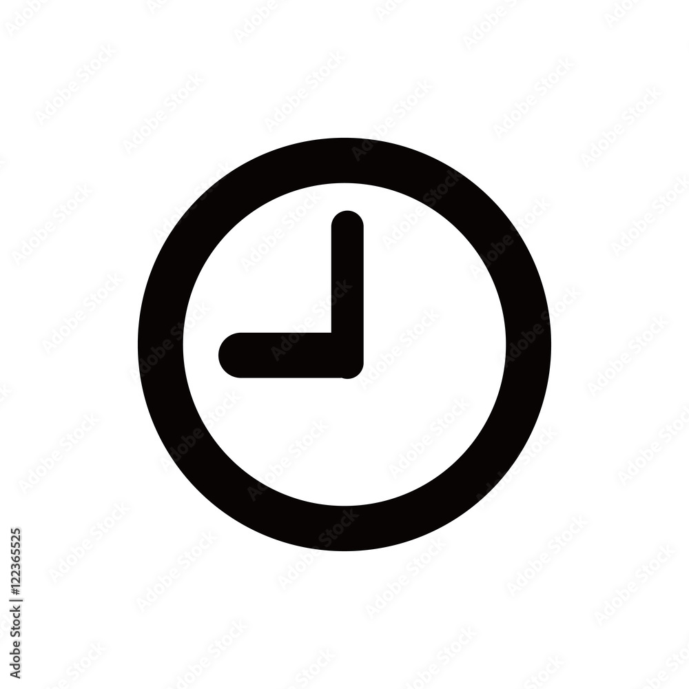 clock icon stock vector illustration flat design clock icon stock vector illustration flat design