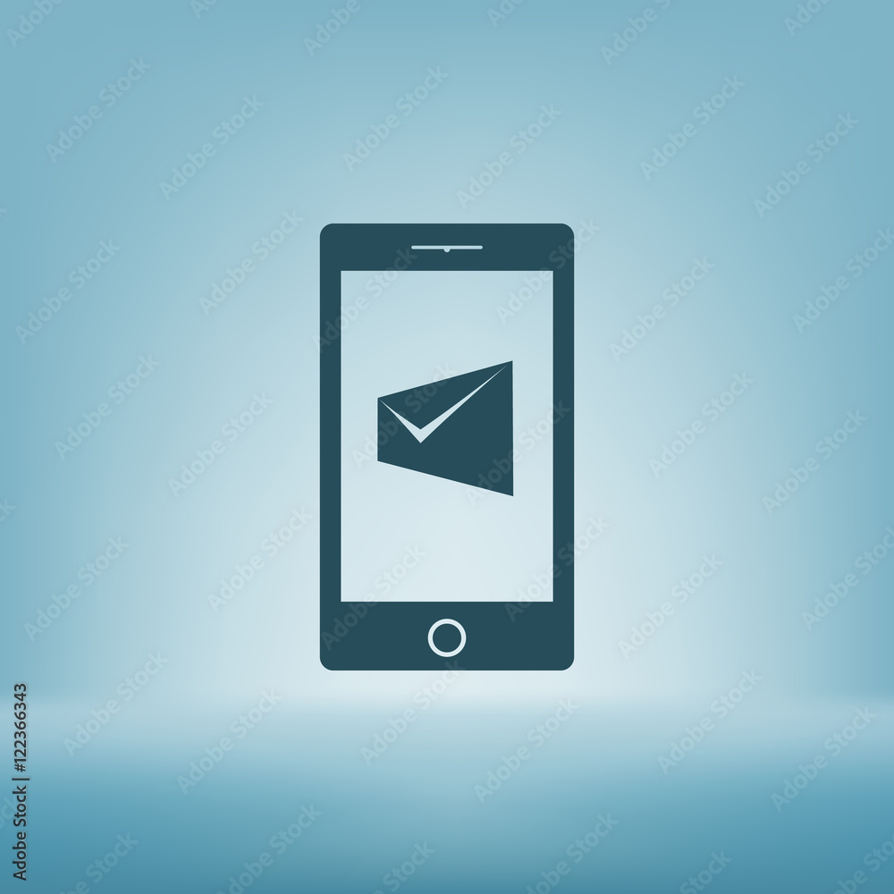 Flat paper cut style icon of Short Message Flat paper cut style icon of Short Message