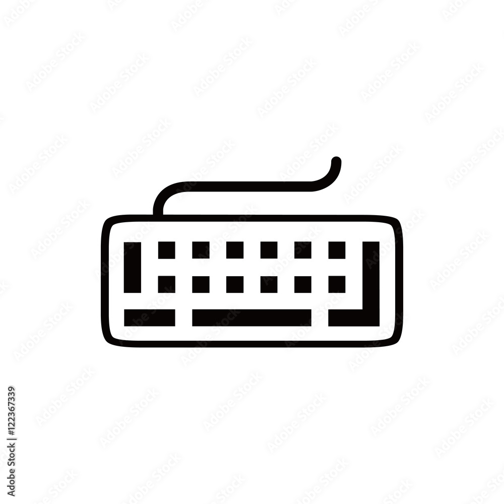 keyboard icon stock vector illustration flat design keyboard icon stock vector illustration flat design