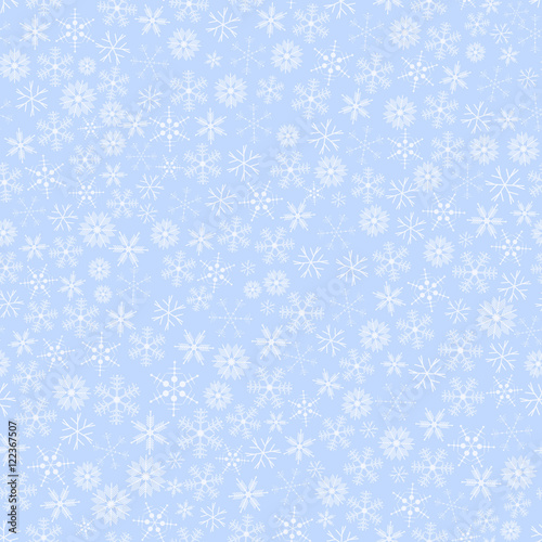 Wallpaper Mural Christmas snowflakes seamless pattern Torontodigital.ca