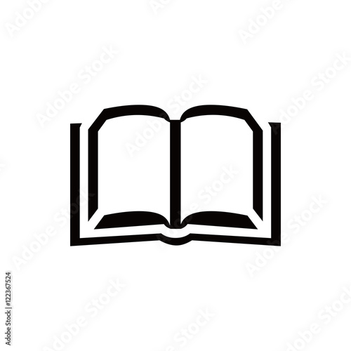 book icon stock vector illustration flat design