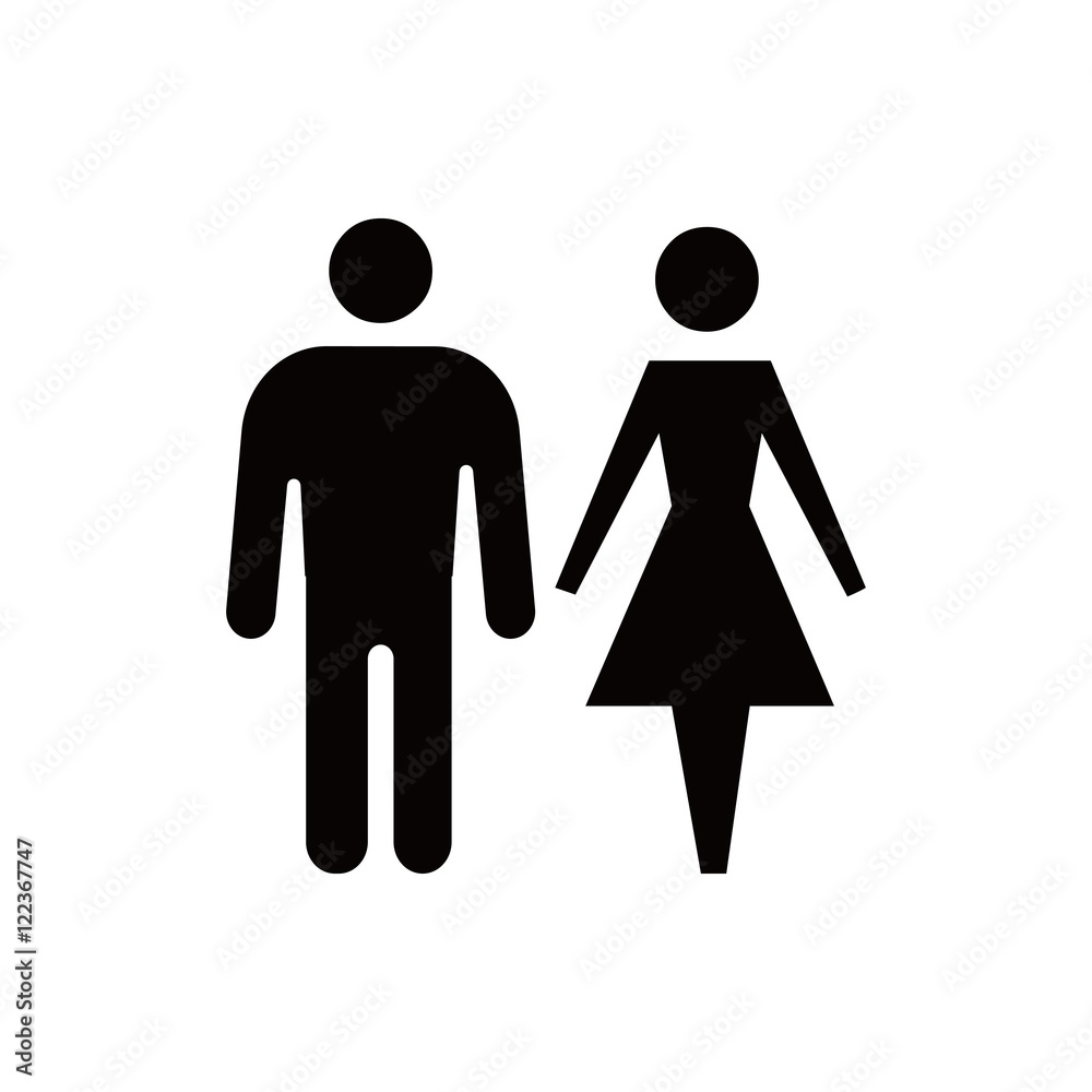 man and woman icon stock vector illustration flat design man and woman icon stock vector illustration flat design