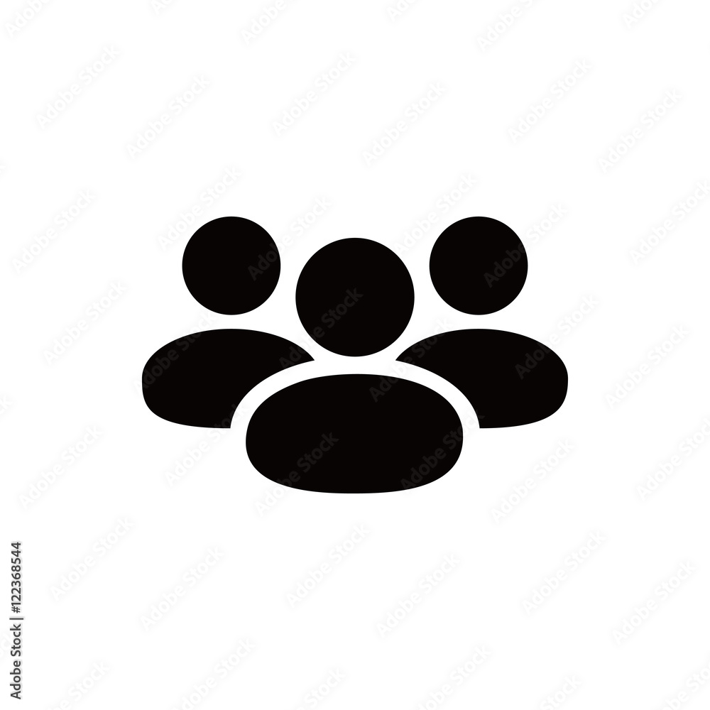People icon stock vector illustration flat design People icon stock vector illustration flat design