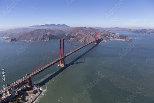 Aerial of the Golden Gate B...
