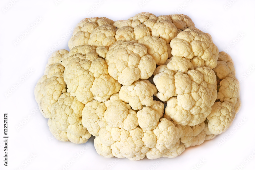 Cauliflower isolated on white background Cauliflower isolated on white background