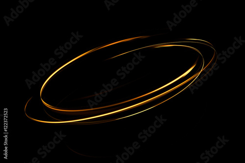 Glow swirl light effect. Circular lens flare. Abstract rotational lines. Power energy element. Space for message.