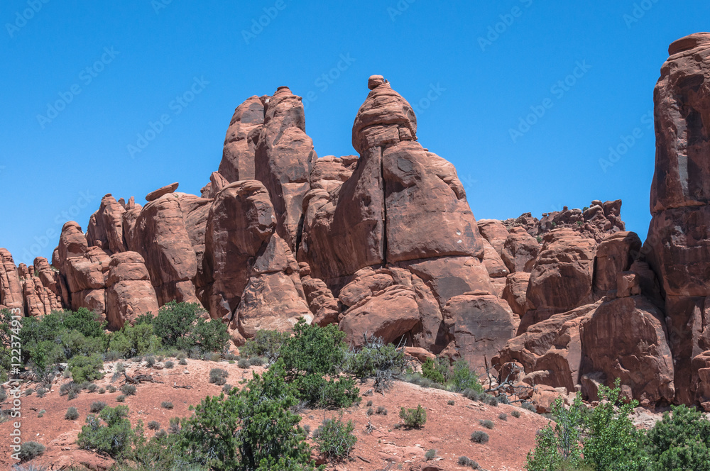 Fototapeta premium Buttes in Arches National Park, Utah 