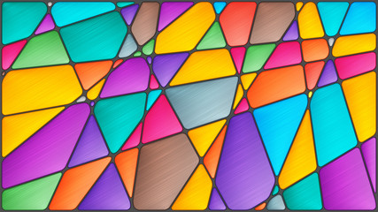 Abstract mosaic image with geometric shapes