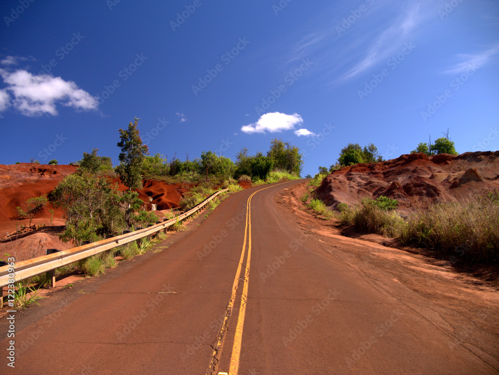 A road toward horizon